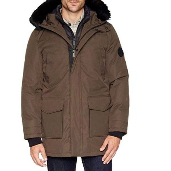 UGG MEN’S BUTTE PARKA DARK OLIVE SIZE LARGE TOSCAN